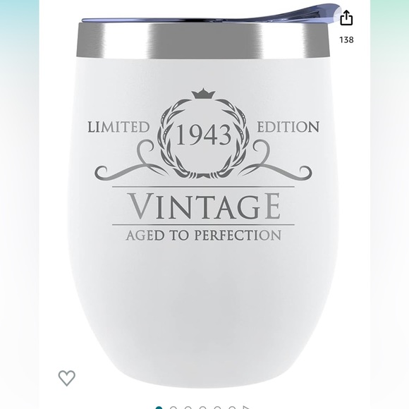 1943 insulated wine glass NWT - Picture 1 of 3